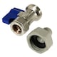 image 4 of SPARES2GO American Fridge Freezer 15mm Compression Valve 1/4" 3/4" BSP Water Tap Pipe Adaptor Connector