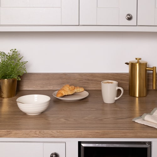 Sticky Back Plastic Casella Oak Brown Wood Effect Kitchen Self-adhesive Vinyl Wrap for Cupboards, Doors and Worktops 90cm x 1m - d-c-fix