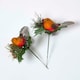 image 5 of Homescapes Set of 2 Artificial Robin and Foliage Picks, 18 cm
