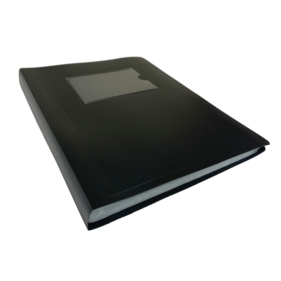 image 1 of A5 Black Flexible Cover 100 Pocket Display Book