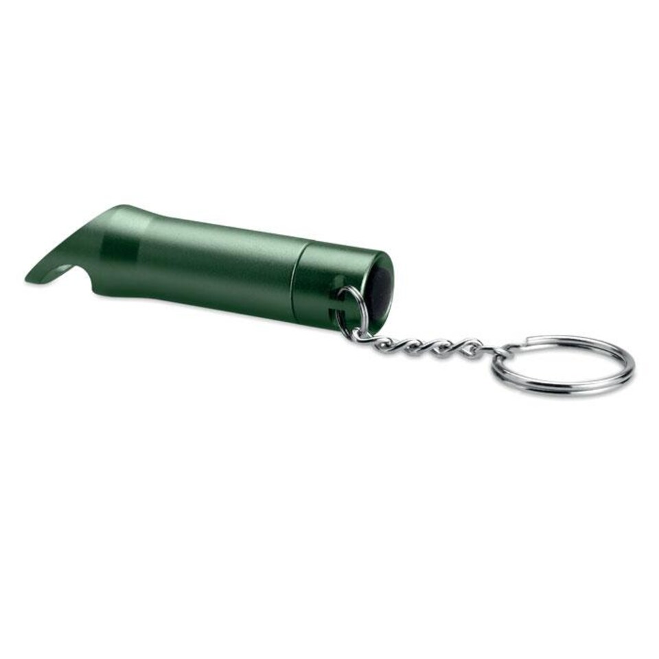 image 1 of MidOcean Litop Metal Torch Keyring | Green | Dark Green | One Size | 1