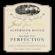 Grand Birthday De vin Card Red Wine
