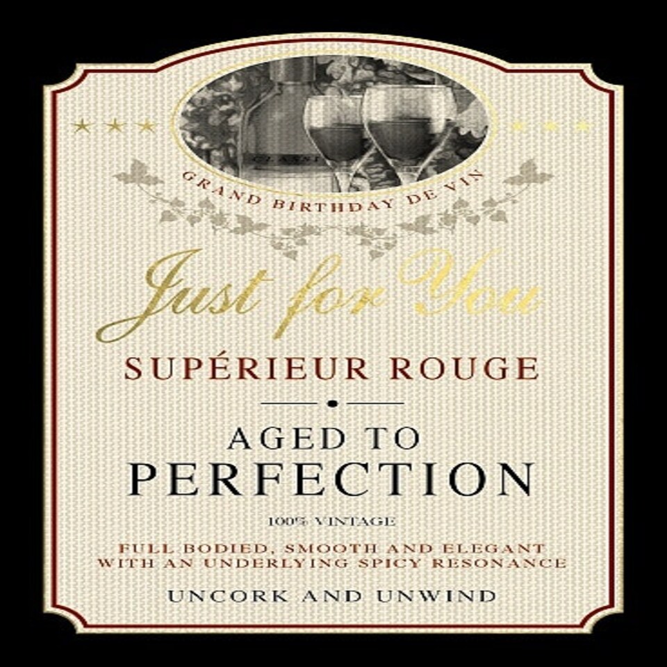 image 1 of Grand Birthday De vin Card Red Wine