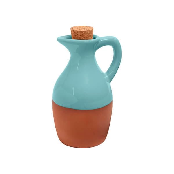 dexam Sintra Glazed Terracotta Oil Drizzler - Duck Egg