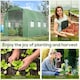 image 6 of Outsunny Polytunnel Walk-in Garden Greenhouse with Zip Door and Windows 3 x 2M