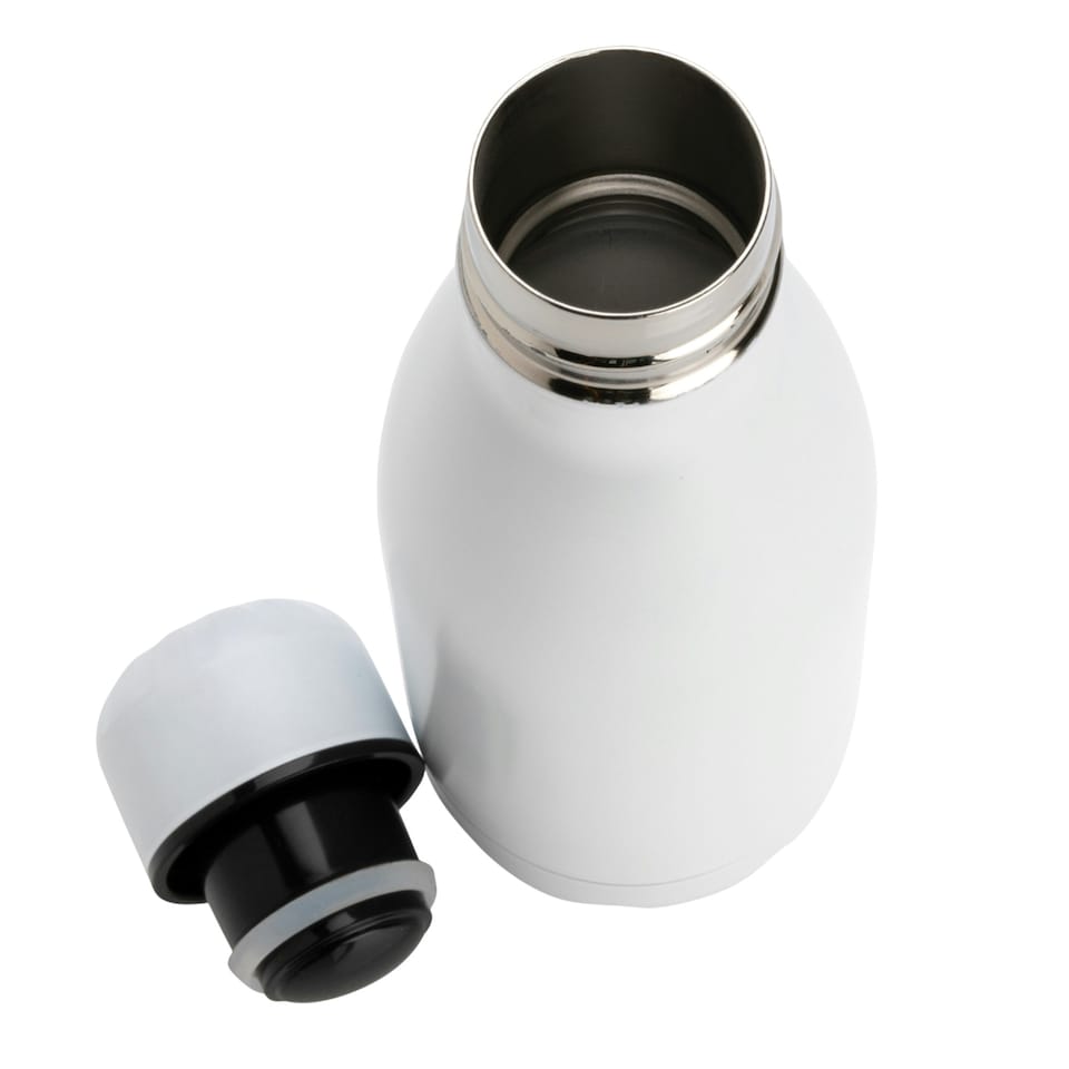 image 1 of XD Collection Stainless Steel 260ml Water Bottle - White - One Size White | One Size