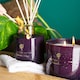image 9 of Nicola Spring Scented Candle & Reed Diffuser Set - 350g - Cinnamon & Orange | Purple | Purple