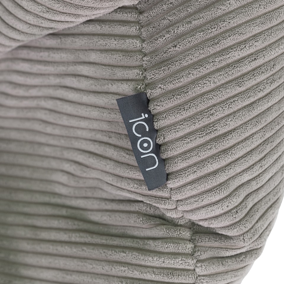 image 1 of Dalton Kids Beanbag Corduroy Light Grey Set of 2 | Grey | Light Grey | M | 2