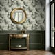 image 9 of Elysian Floral Green & Gold Wallpaper Green