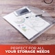 image 5 of Pack of 20 A4 Assorted Colour Plastic Document Wallets Stud Button Closure Folders