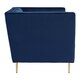 image 4 of Interiors by Premier Blue Velvet Armchair, Backrest Armchair, Easy to Clean Dining Armchair, Reliable Velvet Upholstered Chair