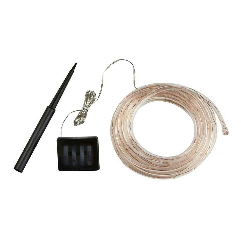 image 1 of 100 LED Solar Powered Rope Light - Warm White | Multi | 1