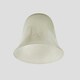 image 1 of ValueLights 3 Pack Marble Effect Bell Shaped White Frosted Glass Replacement Shades