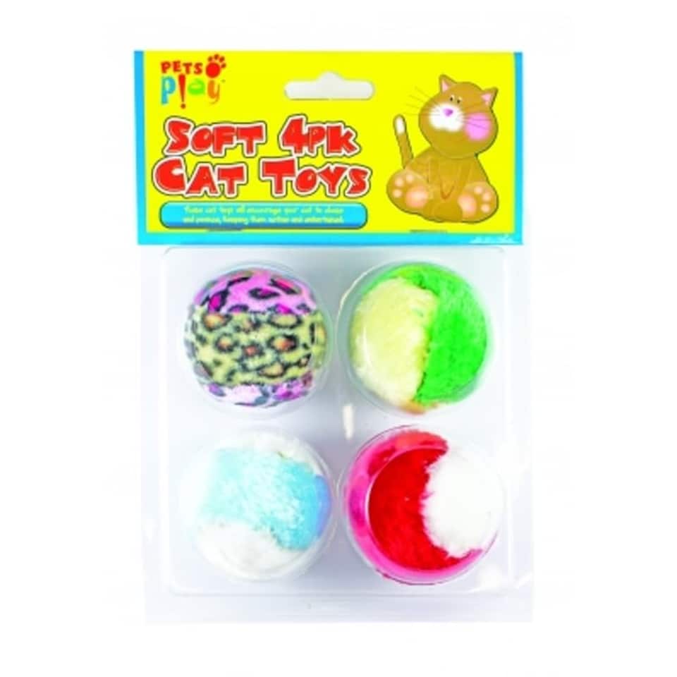 image 1 of Pack of 12 Soft Cat Toys