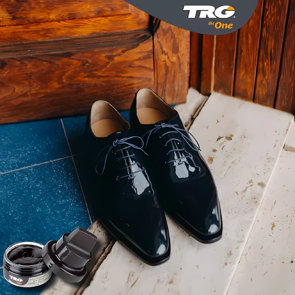 image 1 of TRG Self Shine Renovating Shoe Cream With Sponge for Instant Shine 50ml | Red | Bordeaux