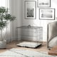 image 8 of PawHut Dog Crate with Two Doors, Tray, Soft Cushion, for Extra Small Dogs