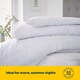 image 4 of Silentnight Cooler Summer Duvet - 4.5 Tog | White | Double