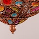image 4 of ValueLights Samia Bronze Ceiling Light Shade Multi Coloured Jewels | Bronze