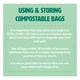 image 5 of The Caddy Company 7 Litre Compostable Food Waste Bin Bags - 10 Rolls