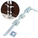 image 1 of Long 18" Galvanised Drop Bolt | Garage/Gate/Door Lock Silver