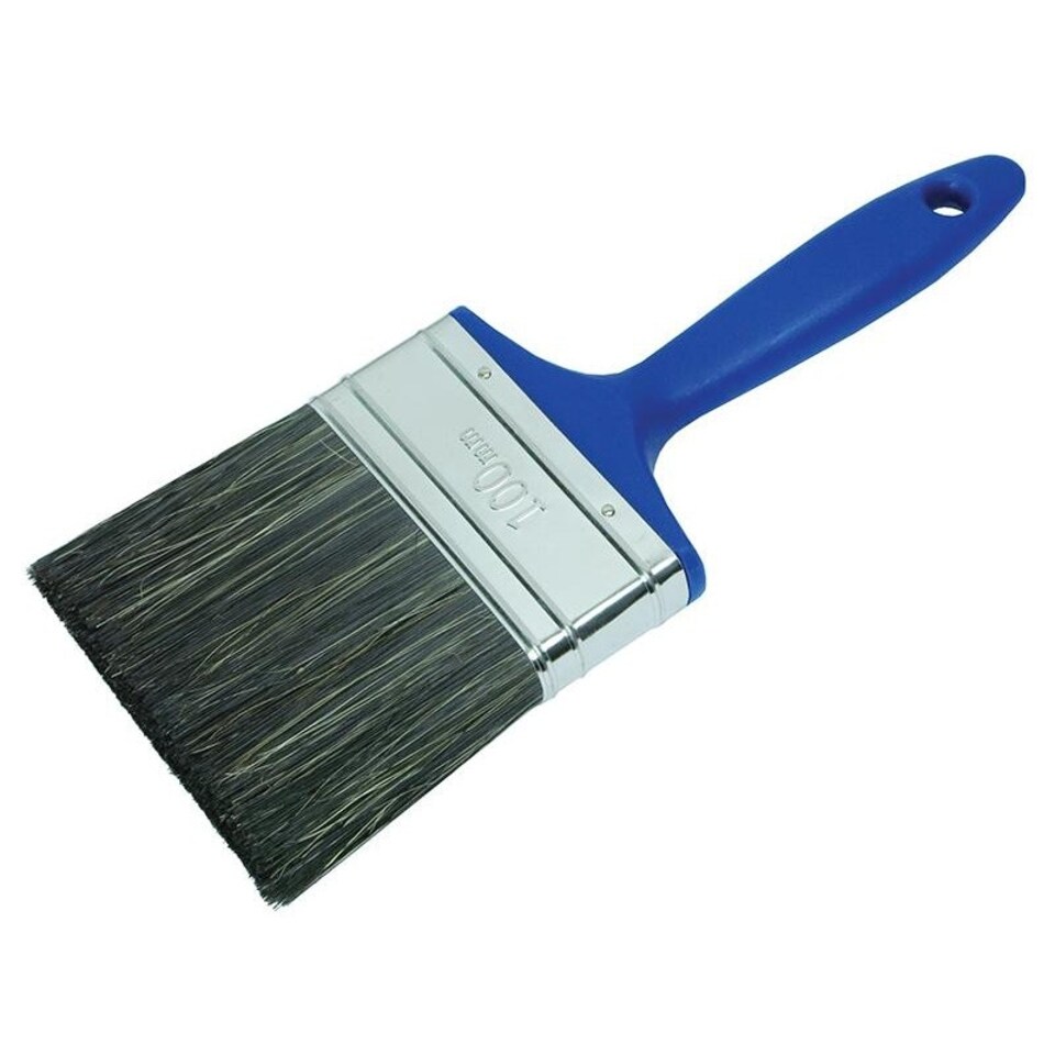 Faithfull Shed & Fence Brush 100mm (4in) - Multi Colour - 100 x 75 x 20 mm