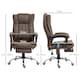 image 7 of Vinsetto 6-Point Vibrating Heat Massage Chair w/ Microfibre Upholstery Brown