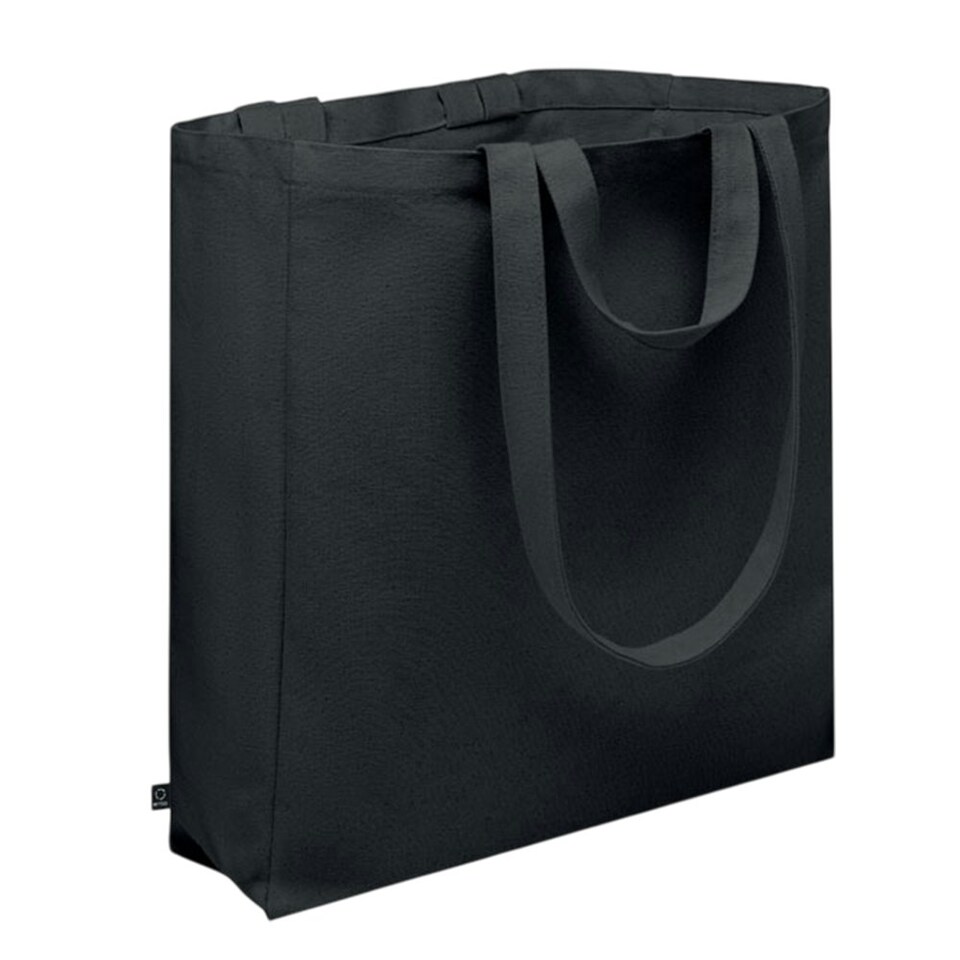 image 1 of MidOcean GAVE Recycled Cotton Shopper Bag - Black - One Size | Black