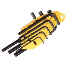Stanley Hand Tools Hex Key Set, 8 Piece - Multi Colour - Set of 8 Imperial (1/16 - 1/4in)
