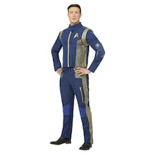 Star Trek: Discovery Mens Command Uniform Costume Set - Blue/Gold - M | Multi | M