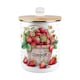 image 1 of Strawberry Basket Compost Caddy - Metal 2L Decorative Kitchen Food Waste Bin