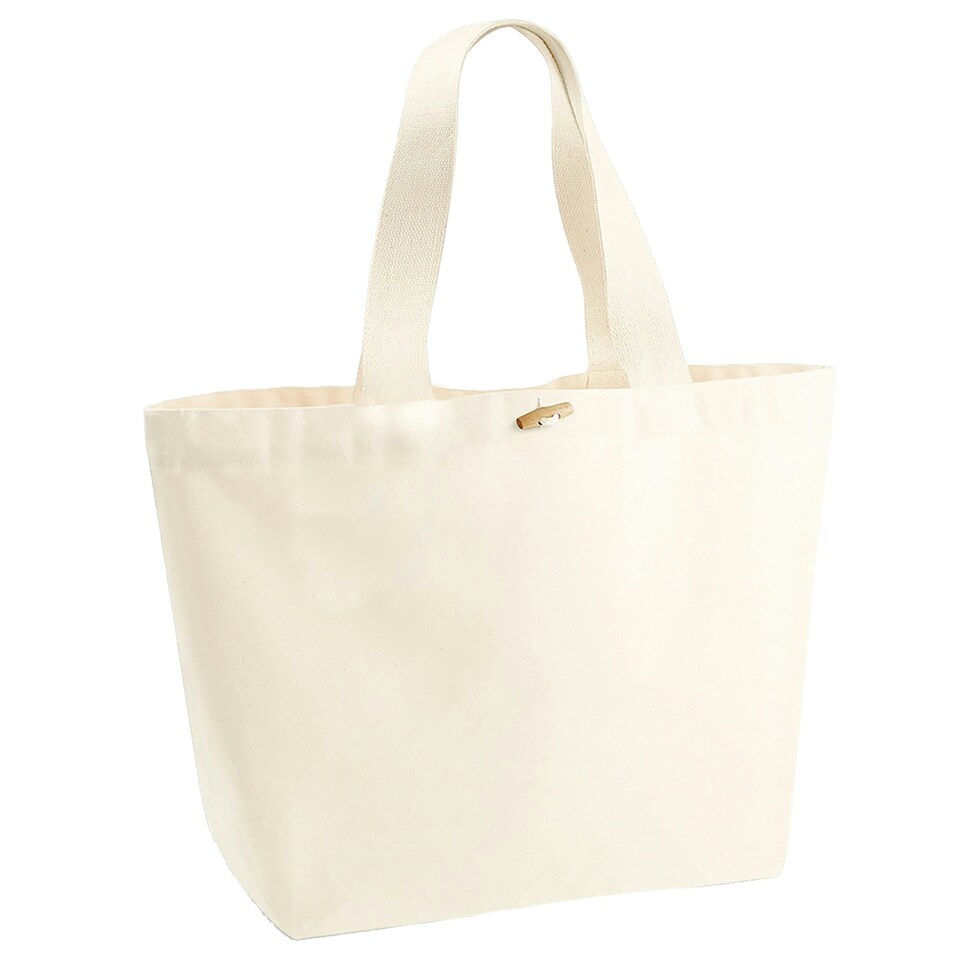 Westford Mill Organic Marina XL Tote Bag - Natural - One Size Cream