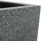 image 5 of Primrose Poly Terrazzo Stone Black Tall Flared Outdoor Square Planter 91cm