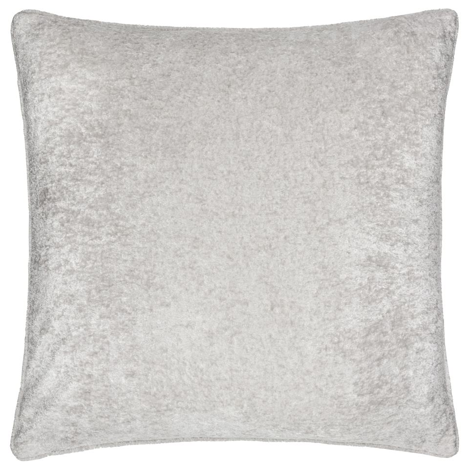 image 1 of Paoletti Lustre Velvet Cushion | Silver | Silver