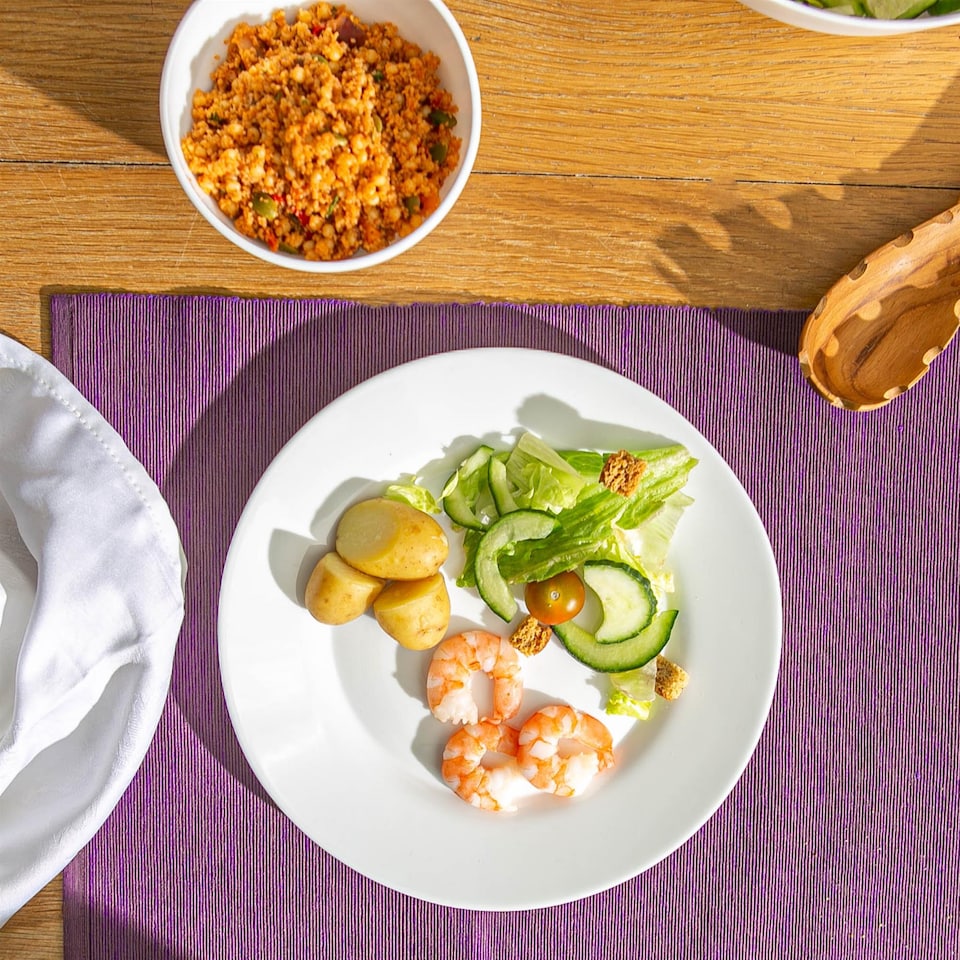 image 1 of Bormioli Rocco Toledo Glass Dinner Plates - 25cm - White - Pack of 6 | White | White