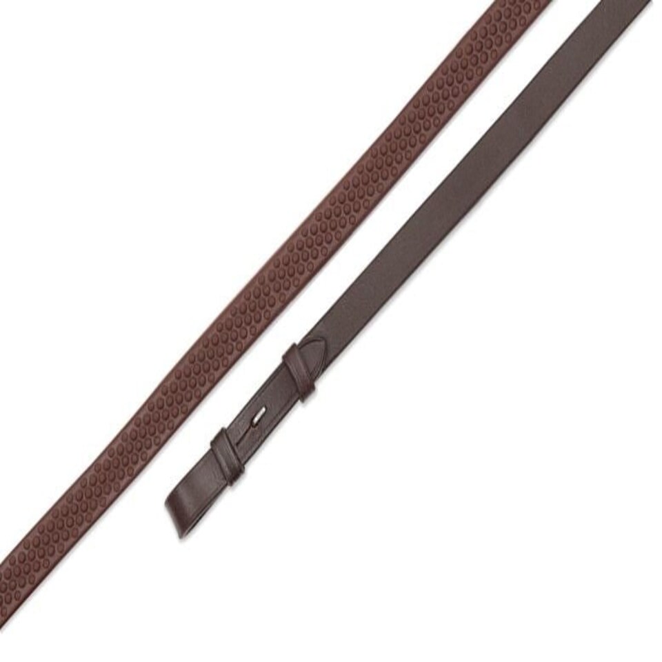image 1 of Shires Aviemore Soft Rubber Grip Reins 48 Inch Black | Size: 48X5/8 Inch
Colour: Black