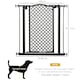 image 7 of PawHut 74-80 cm Pet Safety Gate Pressure Fit Stair with Double Locking, Black