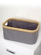 image 2 of Showerdrape Cotswold Grey Bathroom Storage Basket | Grey | 1