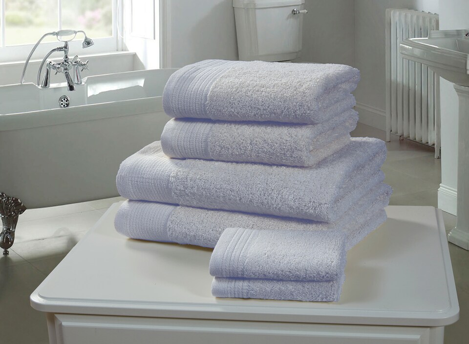 Chatsworth 600gsm Pure Cotton Towels Soft & Absorbent | Blue | Blue | Face cloth | 1