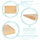 image 2 of Argon Tableware Wooden Butchers Block Chopping Board - 45cm x 30cm Brown
