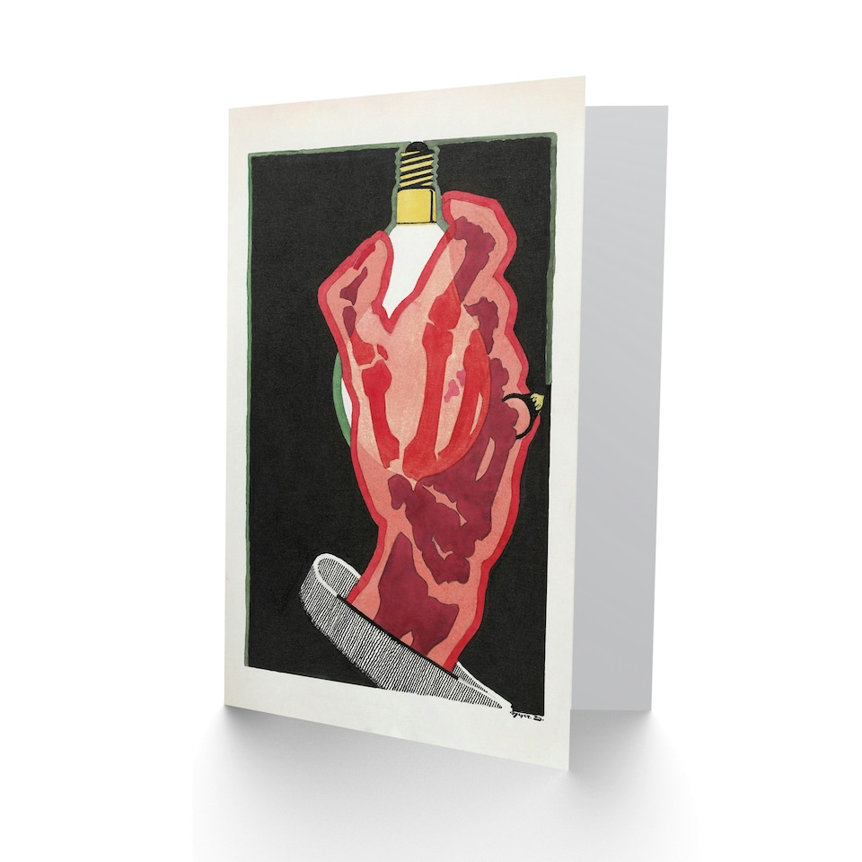 image 1 of Reijer Stolk Art Card Philips Lampen Lamps Advertising Design