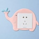 image 2 of Haven Novelty Electrical Outlet Waterproof Switch Cover Sticker, Pink Elephant
