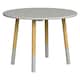 image 6 of Kids Wooden Round Table & Chair Set Toddlers Small Children Home Nursery Play | Multi | grey table with 2 chairs | 3