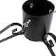 image 4 of Harbour Housewares Scroll Real Christmas Tree Stand - 3in - Black