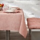 image 2 of Walton & Co Terracotta Blush Chambray Tablecloth 130x230cm
