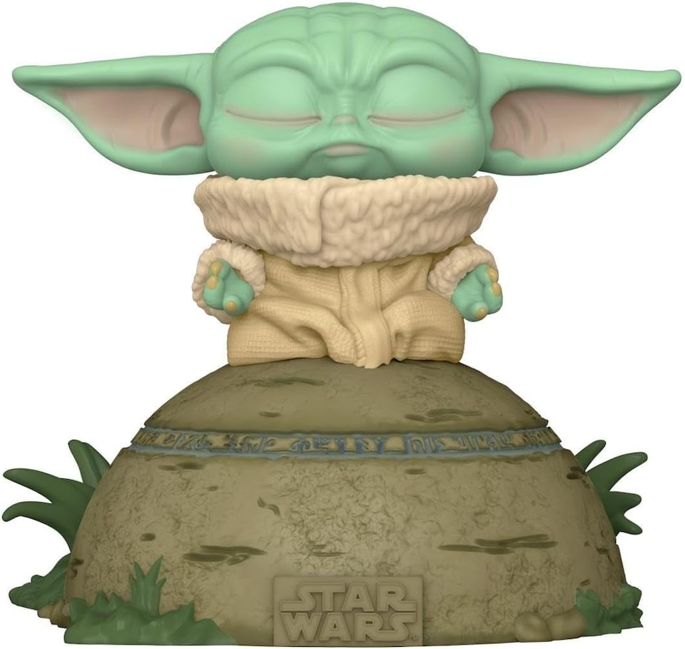 image 1 of Funko Deluxe Star Wars Mandalorian Grogu The Child Using The Force POP Vinyl Figure