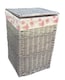 image 1 of Small Square Laundry Basket With Garden Rose Lining | Multi | Garden Rose