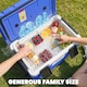 image 4 of Outsunny 42.6L Insulated Cool Box, Portable Ice Cooler with Handle | Blue | Dark Blue | 66.6 x 38.5 x 40 cm
