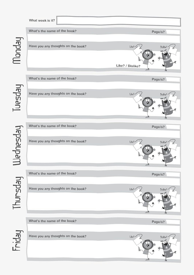 image 1 of Silvine A5 reading record book (key stage one KS1 edition) - orange cover