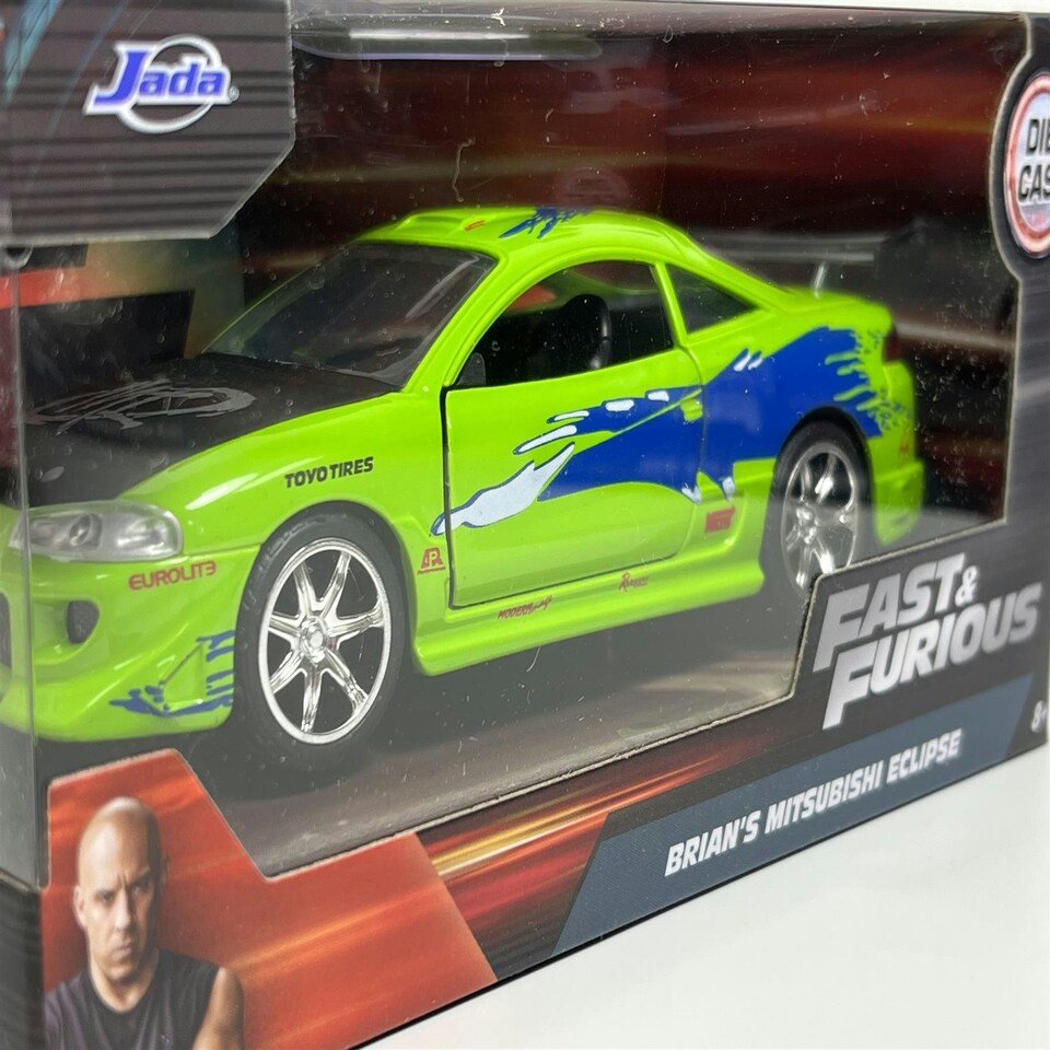 image 1 of Fast and Furious Brians Mitsubishi Eclipse 1:32 Scale Jada 97609