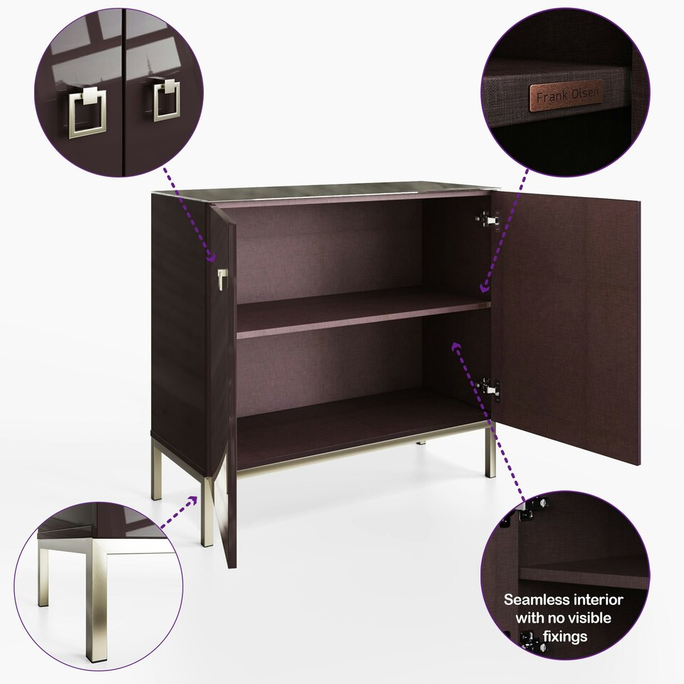 image 1 of Frank Olsen Lyra Tall sideboard Purple | Purple